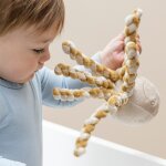 Peluche pieuvre lapidou sable - caramel (23 cm)