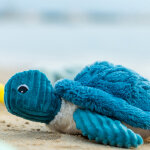 Peluche les ptipotos sauvenou maman et b�b� tortue bleu (29 cm)