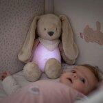 Peluche veilleuse sleepy lapin brun clair