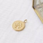 Pendentif arbre de vie personnalisable (plaqu� or)