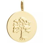 Pendentif arbre de vie personnalisable (plaqu� or)