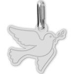 Pendentif colombe (or blanc 750°) Pendentif colombe (or blanc 750°)