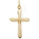 Pendentif croix arrondie (or jaune 9 carats)