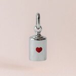 Pendentif lopoldine chateau x mon petit poids (argent rhodi)