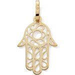 Pendentif main de fatma ajoure 2, 2 cm (or jaune 375)