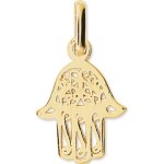 Pendentif main de fatma ornementale (or jaune 375)
