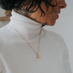 Pendentif personnalisable plaqu� or jaune