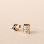 Pendentif mon petit secret personnalisable (argent rhodi)