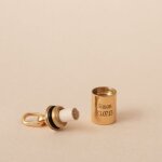 Pendentif mon petit secret personnalisable (plaqu or jaune)