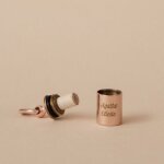 Pendentif mon petit secret personnalisable (plaqu or rose)