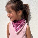 Petit foulard oscar graou rose (50 x 50 cm)