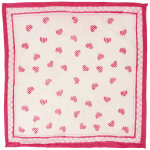 Petit foulard oscar sweetheart rose (50 x 50 cm)