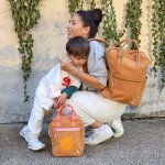 Petit sac � dos carr� little one & me caramel