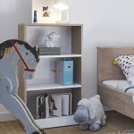 Petite biblioth�que mobile ch�ne blond marcel