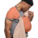 Petite �charpe sling sans n?ud nude caramel