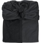Petite charpe sling sans noeud gris anthracite et noir
