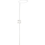 Petite flche de lit fixation par clip blanche