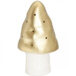 Petite lampe veilleuse champignon dor