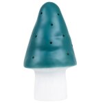 Petite lampe veilleuse champignon naturel bleu sacrelle