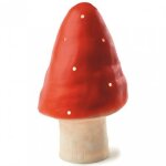 Petite lampe veilleuse champignon rouge