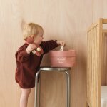 Petite pani�re de rangement vieux rose (personnalisable)