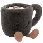Peluche amuseable tasse � caf� (14 cm)