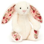 Peluche bashful lapin en fleurs cr�me (18 cm)