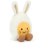 Peluche amuseable oeuf lapin (14 cm)