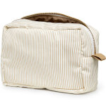 Petite trousse de toilette classic stripes camel