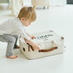 Petite valise mini traveller teddy �cru