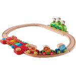 Circuit de train musical en bois jungle