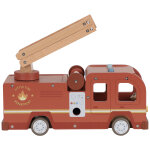 Camion de pompiers et accessoires en bois
