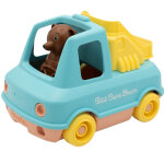 Camion pompier de petit ours brun menthe