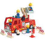 Camion de pompiers en bois