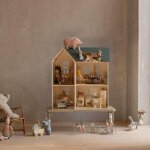 Pi�ce annexe salle de bain maison miniature lapins