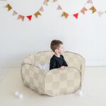 Piscine � balle damier beige