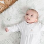 Plaid r�versible feuillage vert