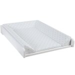 Plan  langer pour commode blanc matelas pois beige