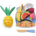 Planche  dcouper fruits tropicaux en bois