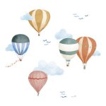 Planche easy stickers montgolfire aquarelle