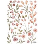Planche de stickers a3 jolies fleurs