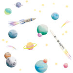 Planche sticker just a touch espace (26 x 19 cm)