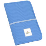 Pochette de change coutures � vagues bleu