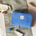 Pochette de change xl coutures � vagues bleu