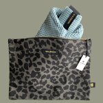 Pochette leopard grey