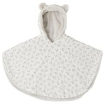 Poncho polaire teddy olive bloom