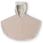 Poncho polaire teddy nude powder