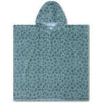 Poncho enfant l�opard vert (3 - 10 ans)