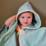 Poncho de bain baleine lagon personnalisable (0 - 5 ans)