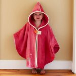 Poncho de bain faon fraise personnalisable (0 - 5 ans)